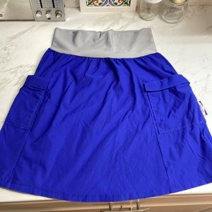 Purple rain hiking skirt in royal blue